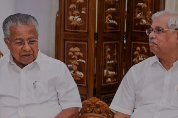 കാവിക്കൊടിയേന്തിയ ഭാരതാംബ വിവാദം: ഐക്യത്തിൻ്റെ പ്രതീകമെന്ന് ഗവർണർ; മുഖ്യമന്ത്രിക്ക് മറുപടിക്കത്ത്; മന്ത്രിക്ക് വിമർശനം